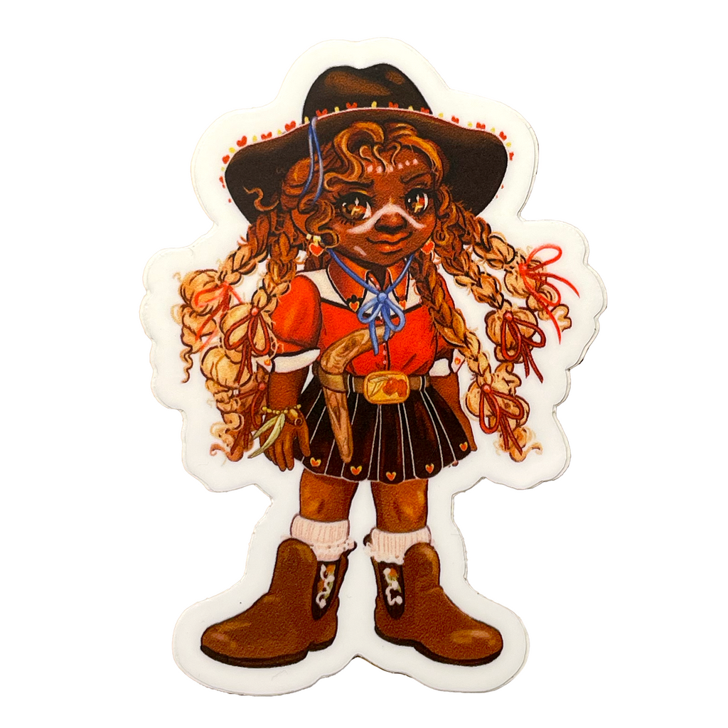 Land Defender Sticker - Cowgirl