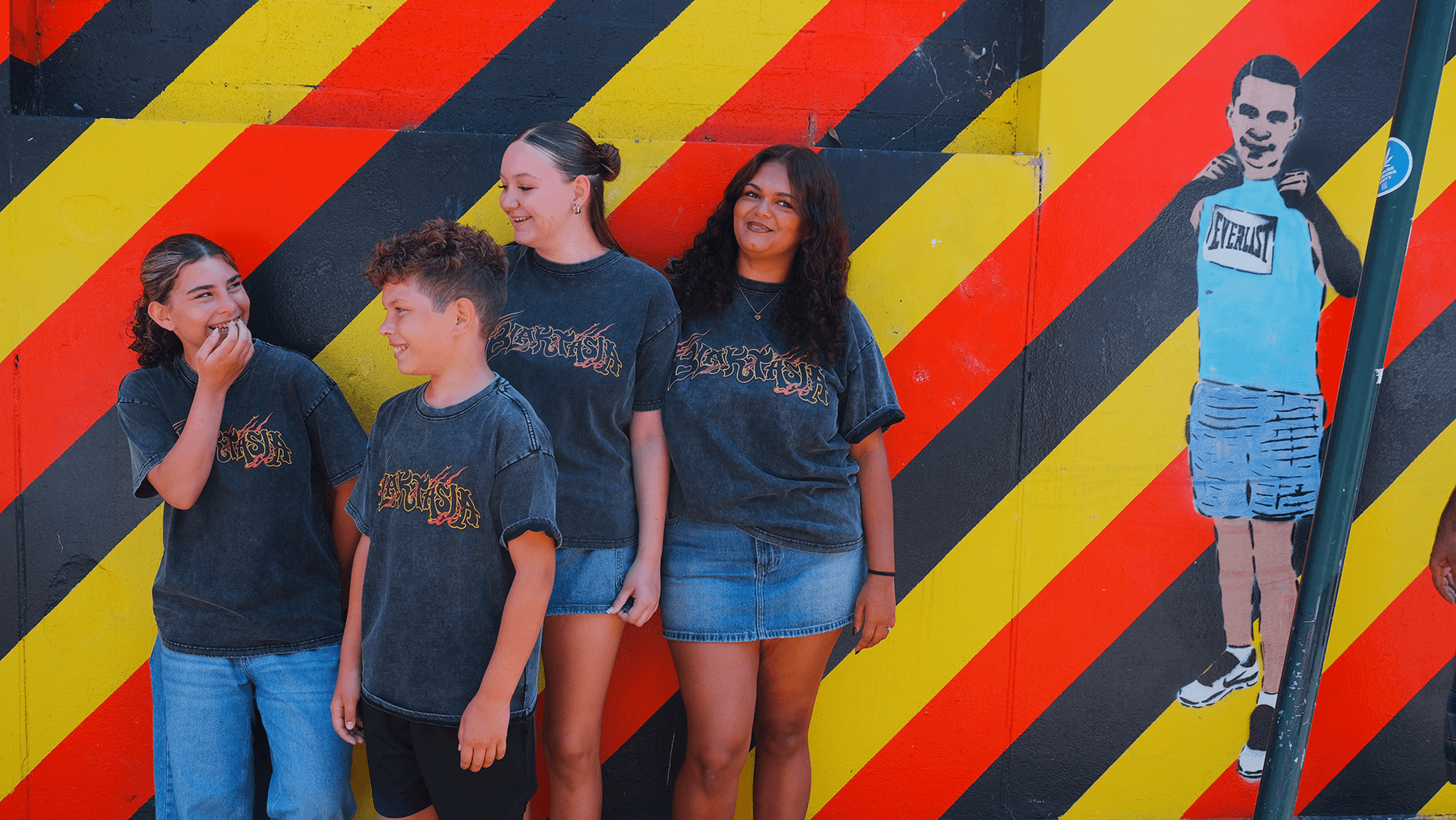 Kids/Youth Blaktasia Acid Wash T-shirt